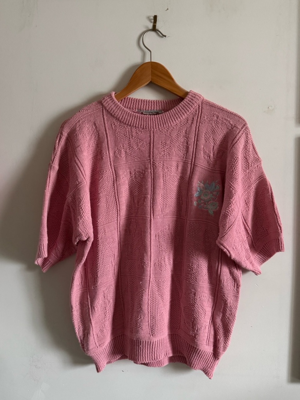 vintage floral knit tee 🌺